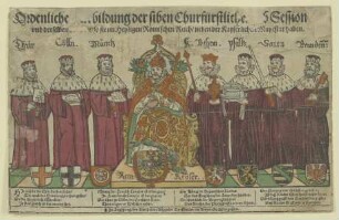 Kaiser Maximilian II. und die sieben Kurfürsten