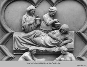 Türreliefs : Szenen Johannes' des Täufers : Geburt des Johannes