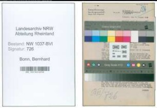 Entnazifizierung Bernhard Bonn , geb. 28.02.1902 ()