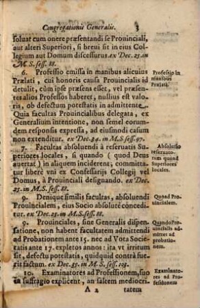 Canones Octavae Congregationis generalis ...