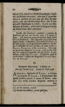XI. Abrahams Pilgerschaft. - XX. Esau verkauft seine Erstgeburt.