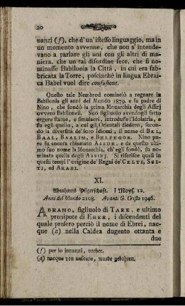 XI. Abrahams Pilgerschaft. - XX. Esau verkauft seine Erstgeburt.