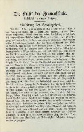 Die Kritik der Frauenschule