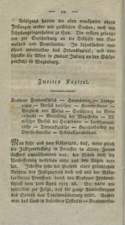 Zweites Kapitel. Krakauer Friedensschluß - Hauptämter - Landgerichte - Verfall derselben - ...