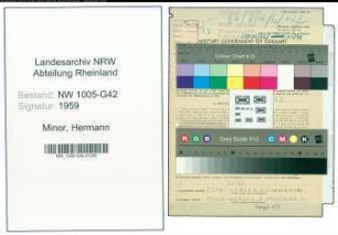 Entnazifizierung Hermann Minor , geb. 06.11.1905 (Friseur)