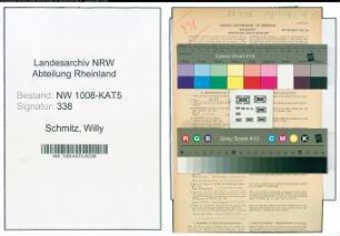 Entnazifizierung Willy Schmitz , geb. 01.08.1905 (Gastwirt)