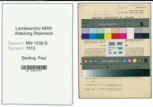 Entnazifizierung Paul Sieding , geb. 14.11.1890 (Stadtassistent)