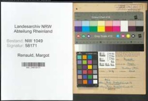 Entnazifizierung Margot Renauld , geb. 18.12.1915 (Fuersorgerin)