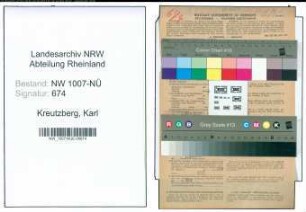 Entnazifizierung Karl Kreutzberg , geb. 21.01.1909 (Elektromeister)