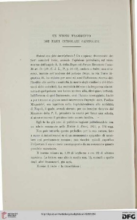 53: Un nuovo frammento dei fasti consolari capitolini