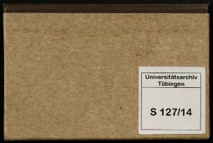 Stammbuch Veit Ulrich Günzler : geb. 1636 in Nördlingen, gest. 1699, Student in Tübingen 1656
