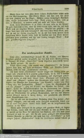 Der wiedergenesene Saphir
