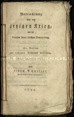 Bericht über die Koalitionskriege