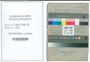 Entnazifizierung Lorenz Schwamborn , geb. 06.01.1888 (Stadtangestellter)