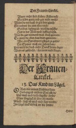 13. Das Kind im Lägel.