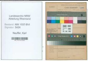 Entnazifizierung Karl Neuffer , geb. 15.10.1907 (Handwerker)