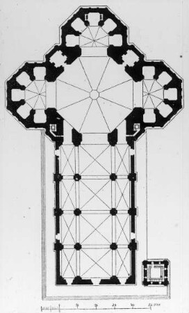 Florenz, Dom S. Maria del Fiore, Grundriss; Arnolfo di Cambio; Giotto di Bondone; Brunelleschi, Filippo