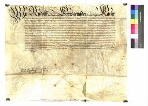 Kaiser Rudolphs II. Bestätigung der Privilegien und Freiheiten des Stifts Comburg