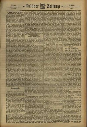 Zweite Ausgabe vom Freitag, den 17. November 1911.