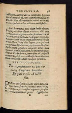 Plures probationes ex una eademq[ue] scripturae sententia. Et quot modis id recte fiat.