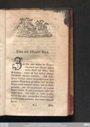 Neun und sechzigster Brief.