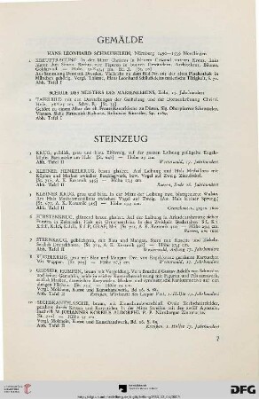 Steinzeug (Nr. 3-18)