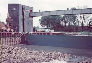 Bau neues Sicherheitstor II n Achmer/Mittellandkanal