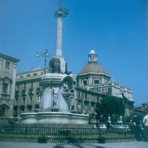 Sizilien. Catania. Elefantenbrunnen