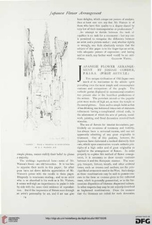 9: Japanese flower arrangement (first article)