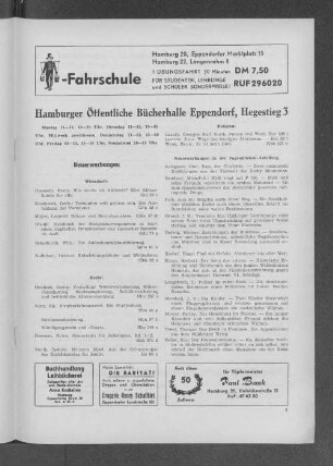 Hamburger Öffentliche Bücherhalle Eppendorf, Hegestieg 3