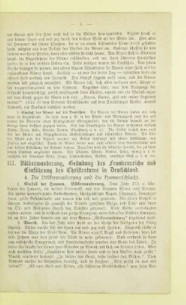 III. Völkerwanderung, Gründung des Frankenreichs und Einführung des Christentums in Deutschland