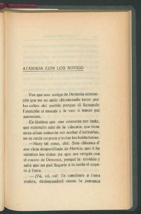 Atariada con los novios