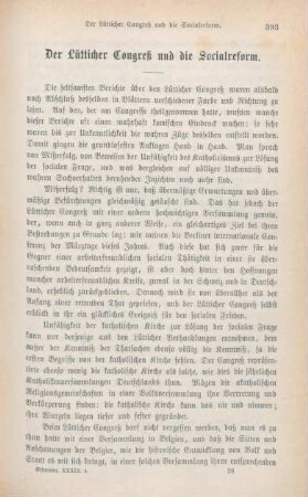 393-404 Der Lütticher Congreß und die Socialreform