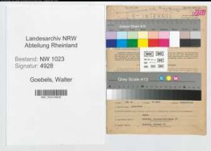 Entnazifizierung Walter Goebels , geb. 28.08.1908 (Rechtsanwalt)