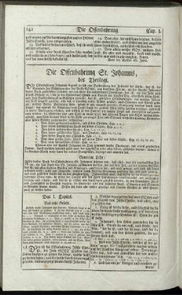 Die Offenbahrung St. Johannis, des Theologi.