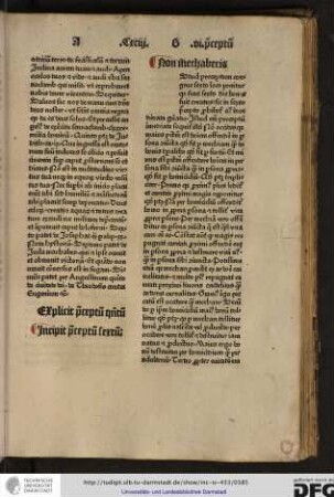 Non mechaberis. [I]stud preceptum congrue sexto loco ponitur quia sicut sexto die homo fuit creatus, sic in sexto precepto prohibetur eius inordinata generatio.