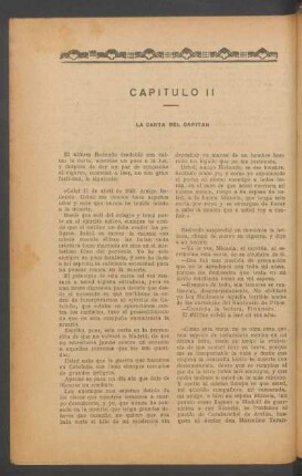 Capítulo II - La carta del capitán