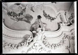 Schloß, östliche Spiegelgalerie; Gewölbeansatz südlich