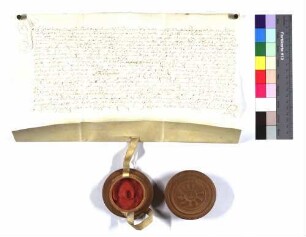 Lehenrevers des Gottfried von Woellwarth zu Lauterburg für sich und seinen Vetter gegen Propst Johann Christoph zu Ellwangen über Killingen, den Hof zum Rötenberg, Baiershofen, Röthardt, Bernlohe, Westhausen und ein Drittel am großen und kleinen Zehnten zu Ober- und Unterböbingen