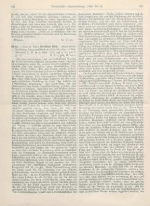 655-659 [Rezension] Kübel, Robert, Christliche Ethik