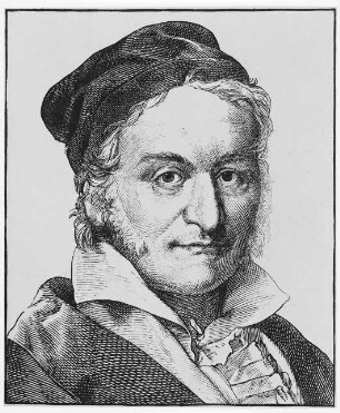 Bildnis des Mathematikers und Astronomen Karl Friedrich Gauß