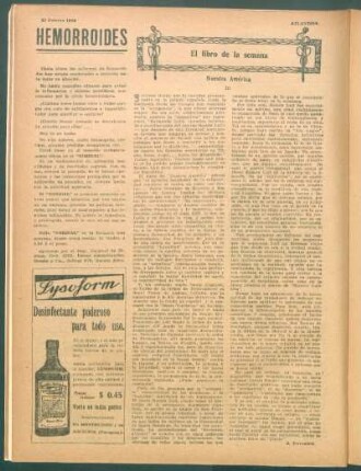 El libro de la semana : Nuestra América