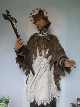 Lofer - Statue des Heiligen Nepomuk : Historische Statue des Heiligen Nepomuk. Aufgenommen am 23. Juli 2011 in Lofer