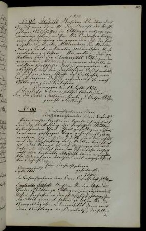 Abschriftliche Mitteilung über die Strafmilderung für den Studierenden Franz Fincke.