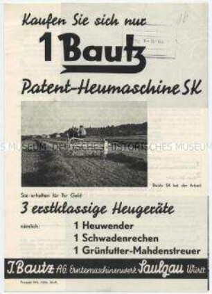 Kaufen Sie nur 1 Bautz-Patent-Heumaschine SK