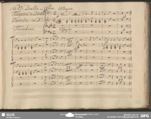 Duetto mit Chor (timp, tr, trb)