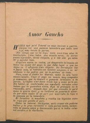 Amor Gaucho
