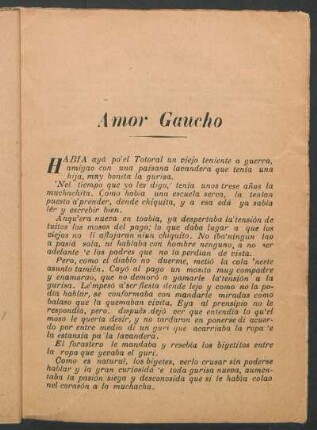 Amor Gaucho