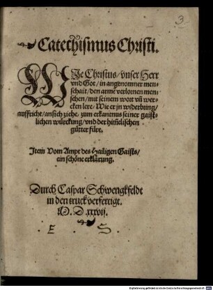 Catechismus Christi