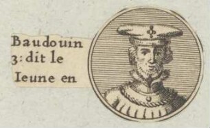 Bildnis von Baudouin III., Graf von Flandern